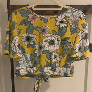 Flora Pattern Crop Top